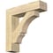 Ekena Millwork Balboa Block Rough Sawn Bracket w/ Offset Brace, Douglas Fir, 6"W x 22"D x 22"H BKT0604X22X22BOA05RDF - alternate 1
